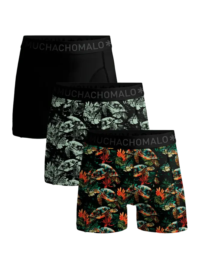 Muchachomalo Boxershorts TURTLE1010-01 - Print/Print/Black