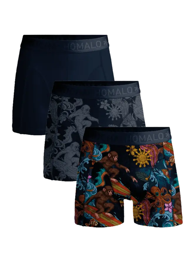 Muchachomalo Boxershorts SURFMONKEY1010-01 - Print/Print/Blue