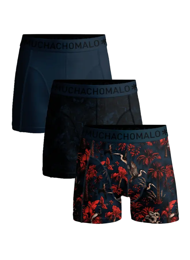 Muchachomalo Boxershorts PALMBIRDS1010-01 - Print/Print/Blue