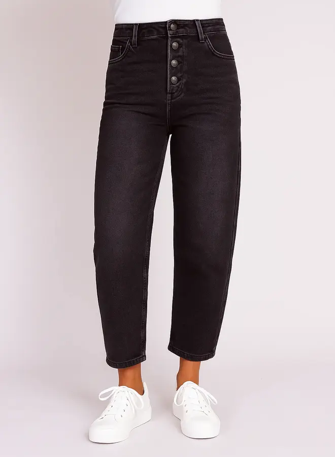 Zhrill Barrel Jeans D007-W979 ZHIZA - 117 Black