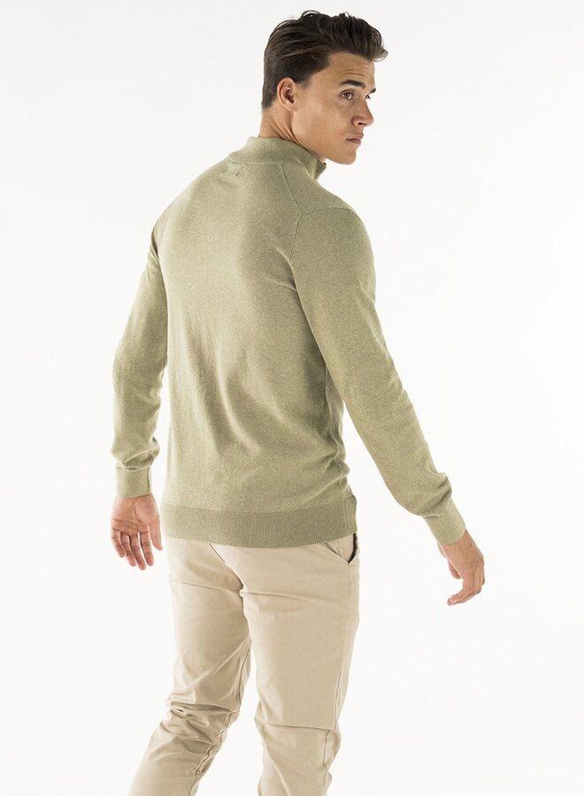 Presly & Sun Half-Zip Trui Pullover PS_lewis - Wasabi