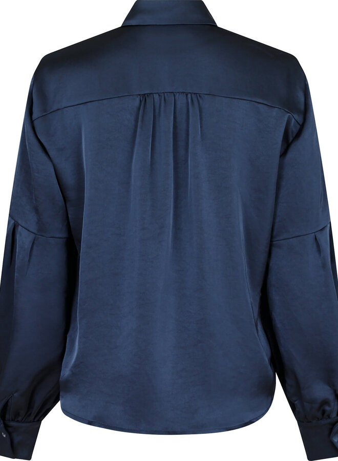Neo Noir Blouse 160801 Naja Satin - 678 Midnight Blue