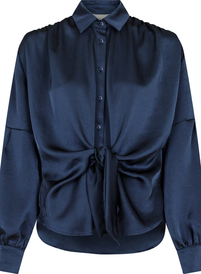 Neo Noir Blouse 160801 Naja Satin - 678 Midnight Blue