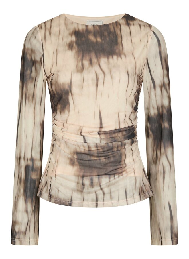 Neo Noir Shirt 167053 Lenida Faded Mesh - 306 Dusty Brown