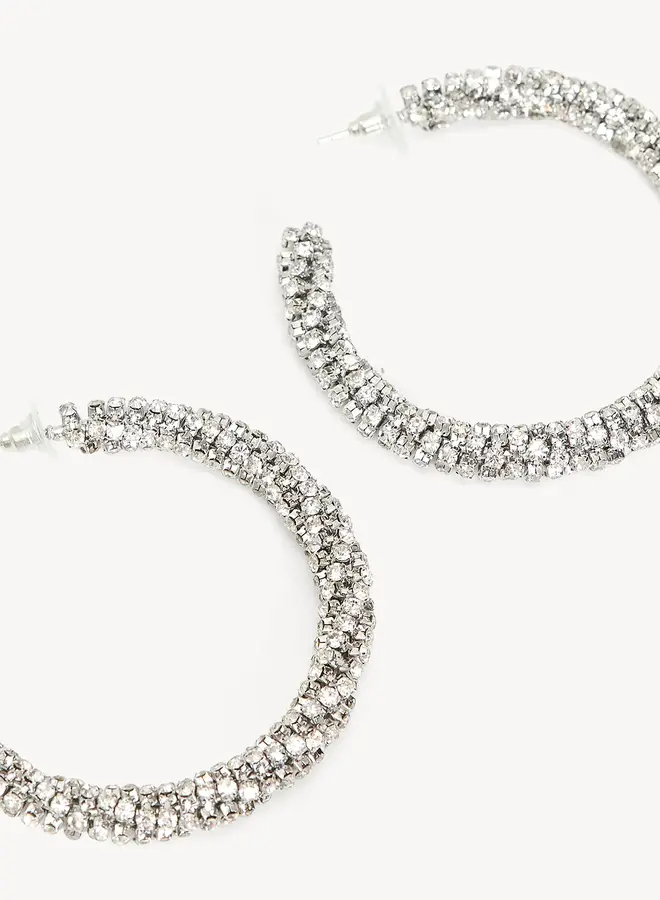 Loavies Oorbellen Strass Stenen - Trembling Sky - Silver