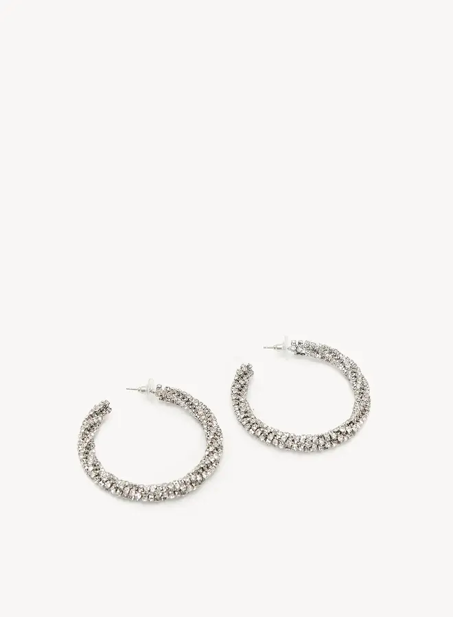 Loavies Oorbellen Strass Stenen - Trembling Sky - Silver