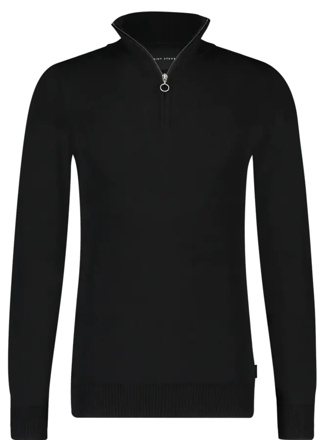 Saint Steve Trui Half Zip 19480 - black