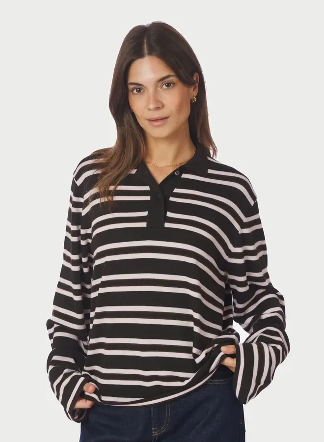 Neo Noir Gebreide Trui 167213 Mala Polo - 676 Dark Brown