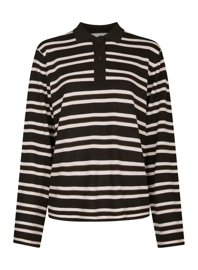 Neo Noir Gebreide Trui 167213 Mala Polo - 676 Dark Brown