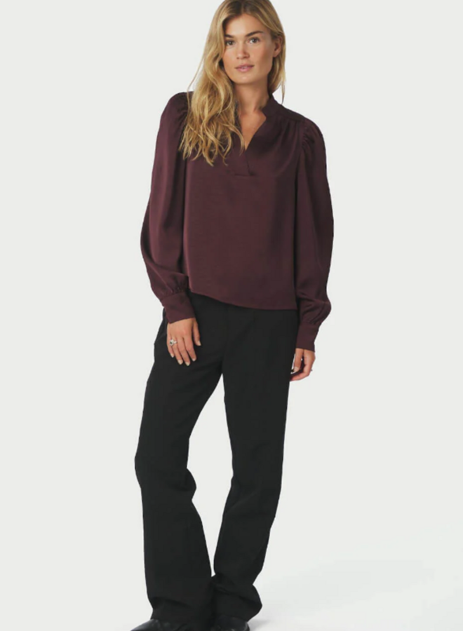 Blouse 163769 Rosslyn Heavy Sateen - 174 Burgundy