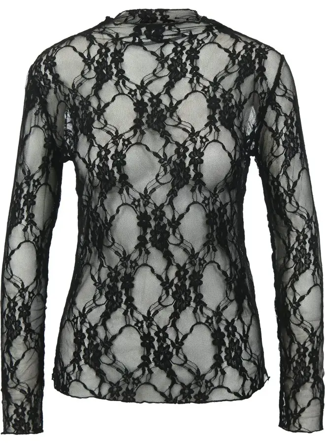 T-shirt Kant 19663 - Zwart