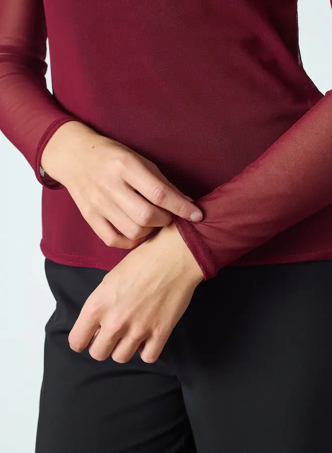 Sisters Point Mesh Top 19501 NEW GANI-22 - 316 Bordeaux