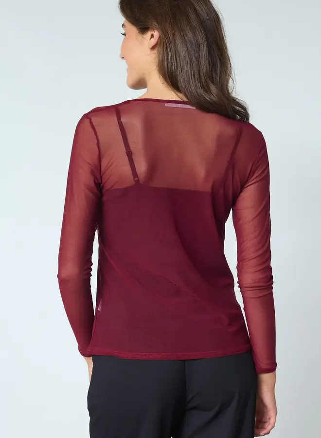 Sisters Point Mesh Top 19501 NEW GANI-22 - 316 Bordeaux