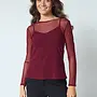 Sisters Point Mesh Top 19501 NEW GANI-22 - 316 Bordeaux