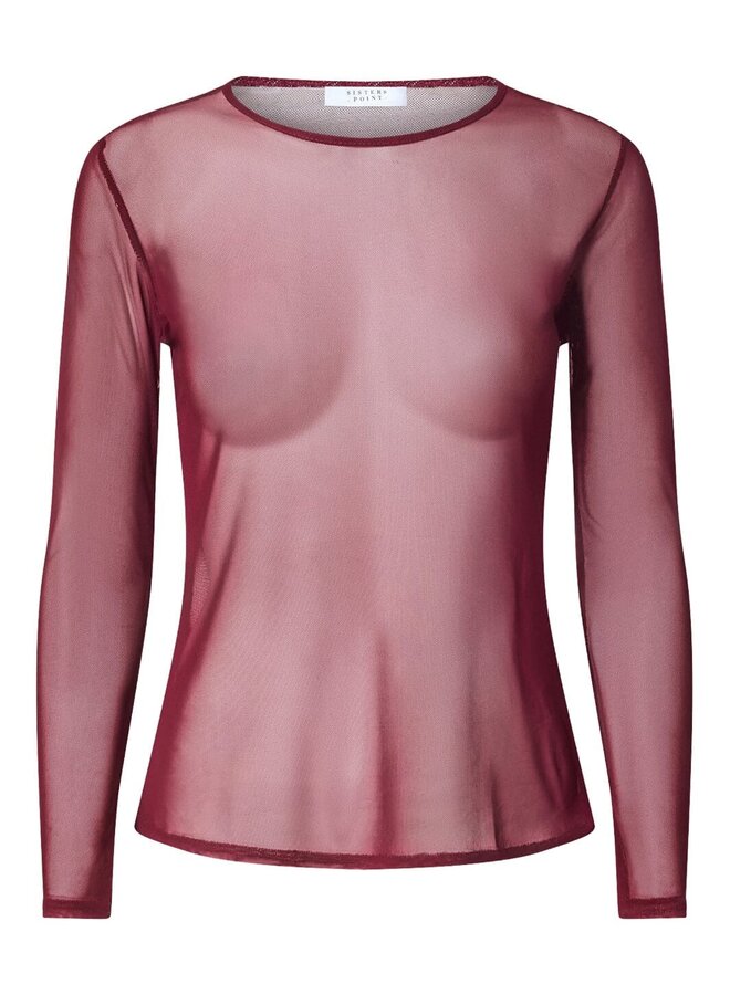 Sisters Point Mesh Top 19501 NEW GANI-22 - 316 Bordeaux