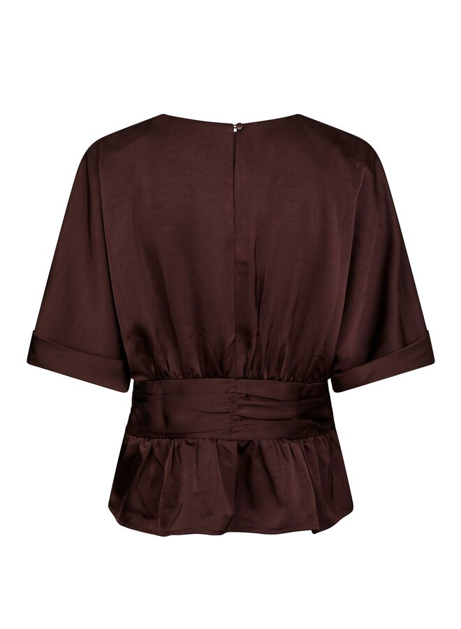 Neo Noir Satijnen Blouse Annegret 166830 - 174 Burgundy
