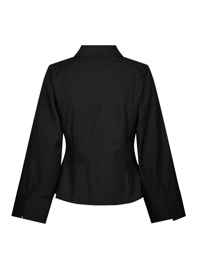 Neo Noir Gestreepte Blouse Fenli 167434 - 100 Black
