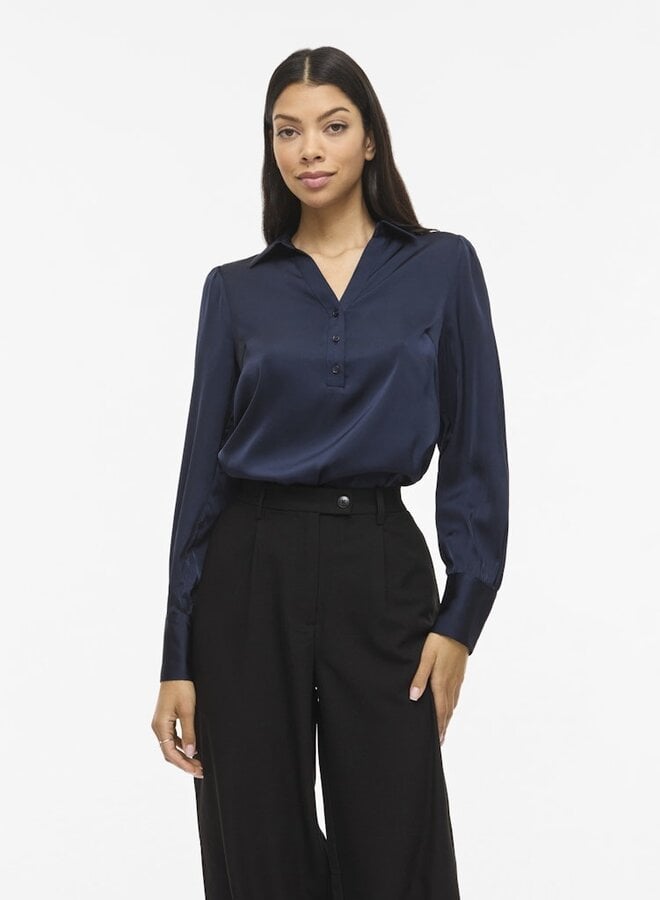 Vila Blouse VIENNA 14117549 - Navy Blazer