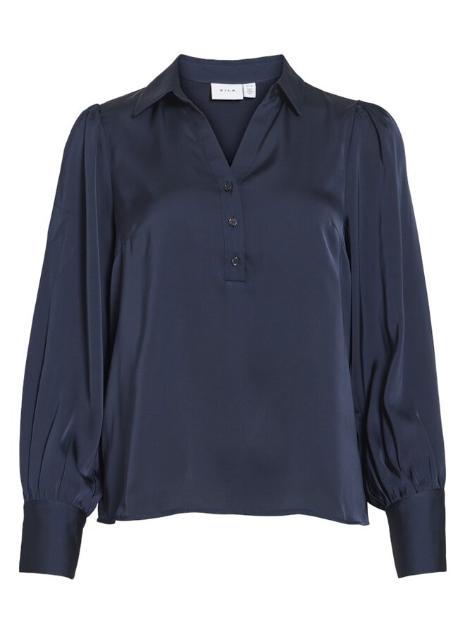 Vila Blouse 14117549 - Navy Blazer
