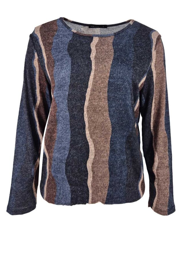 FOS Fashion Top Streep 7594 Sisi - 410 Navy