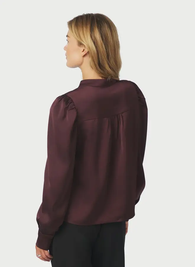 Neo Noir Blouse 163769 Rosslyn Heavy Sateen - 174 Burgundy