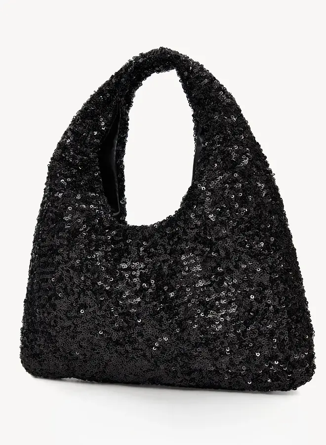 Pailletten Tas - Black