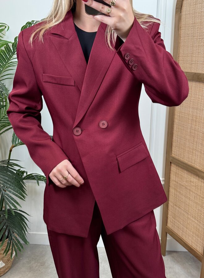 Ambika Blazer Silvi - Burgundy