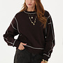 My Jewellery Sweater Contrasterende Stikses MJ15180-0100 - Bruin