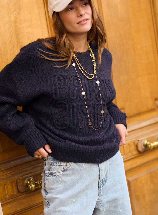 My Jewellery Sweater MJ13940-0600 - Donker Blauw