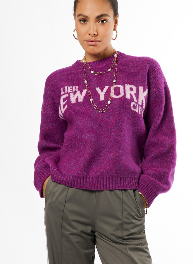 My Jewellery Sweater Atelier NYC MJ14283-0700 - Paars
