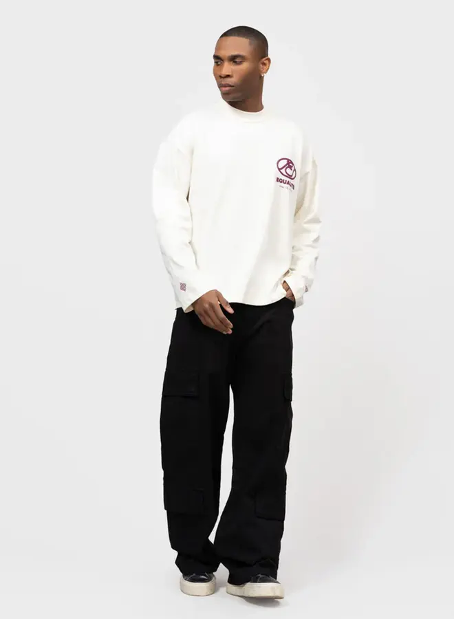 Longsleeve EQ.25.14.13.4.123 - 123 Off-White & Deep Purple