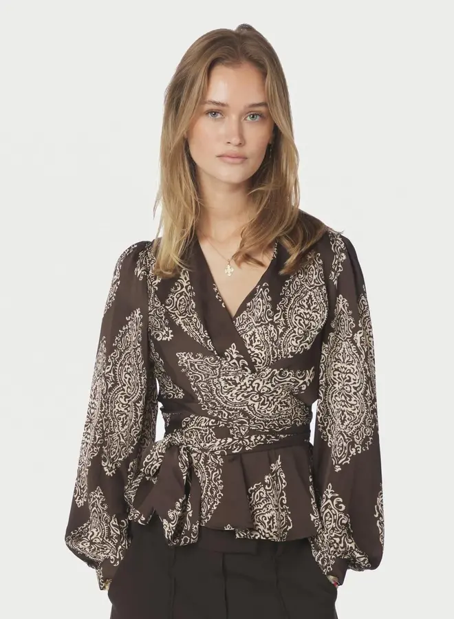 Top 166208 Rista Paisley Drop Bloe - 676 Dark Brown