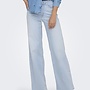 Only Wide Leg Jeans ONLMADISON BLUSH WIDE 15338289 - Light Blue Bleached