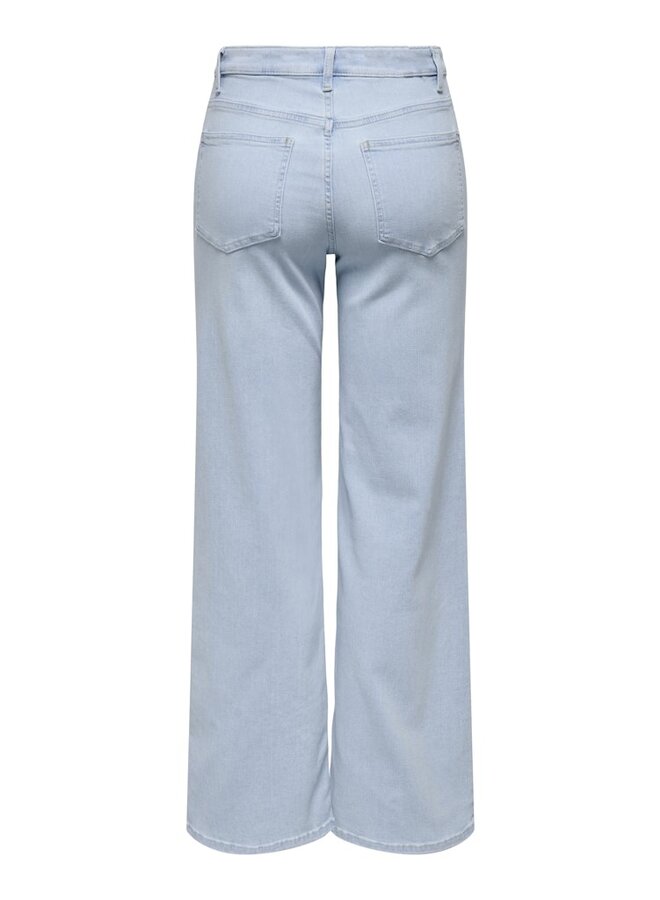 Only Broek ONLMADISON BLUSH WIDE 15338289 - Light Blue Bleached