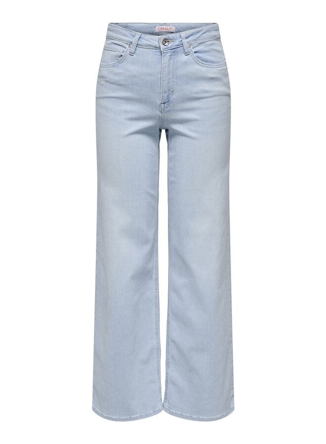 Only Wide Leg Jeans ONLMADISON 15338289 - Light Blue Bleached