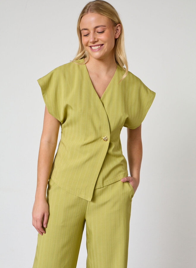 Sisters Point Top Evela-Ve2 19502 - 330 Lime Pinstripe