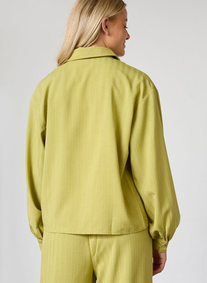 Sisters Point Blouse Verina-Sh3 19504 - 330 Lime Pinstripe