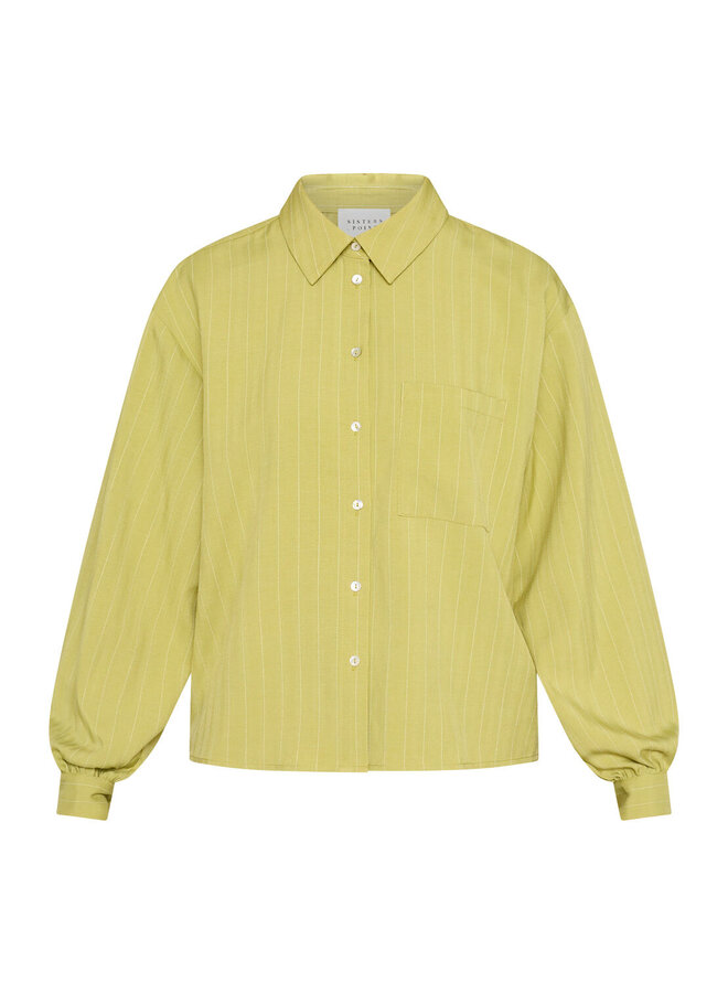 Sisters Point Blouse Verina-Sh3 19504 - 330 Lime Pinstripe