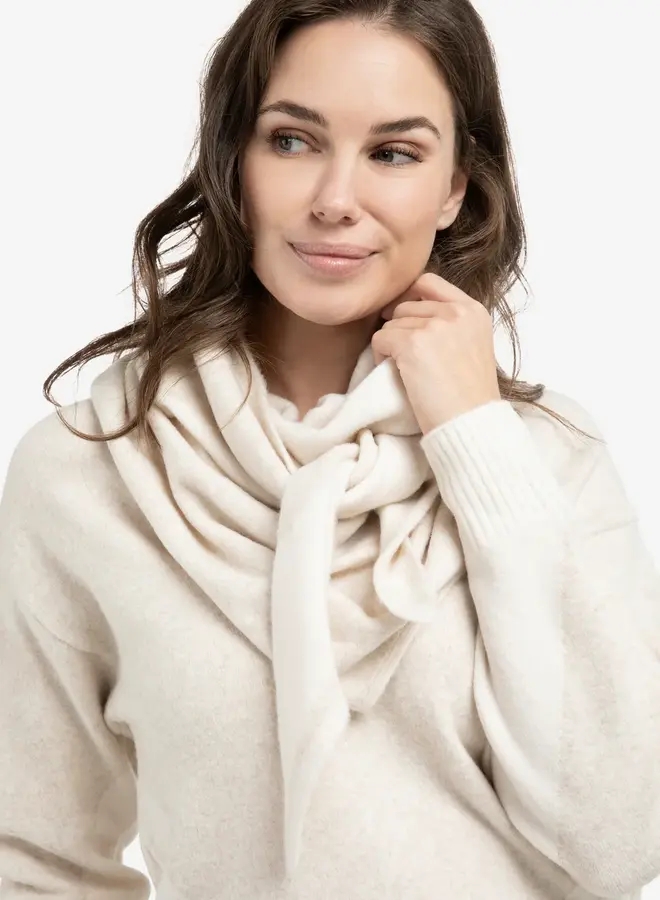 Yaya Gebreide Sjaal 03-510018-601 - Heather Grey Dessin