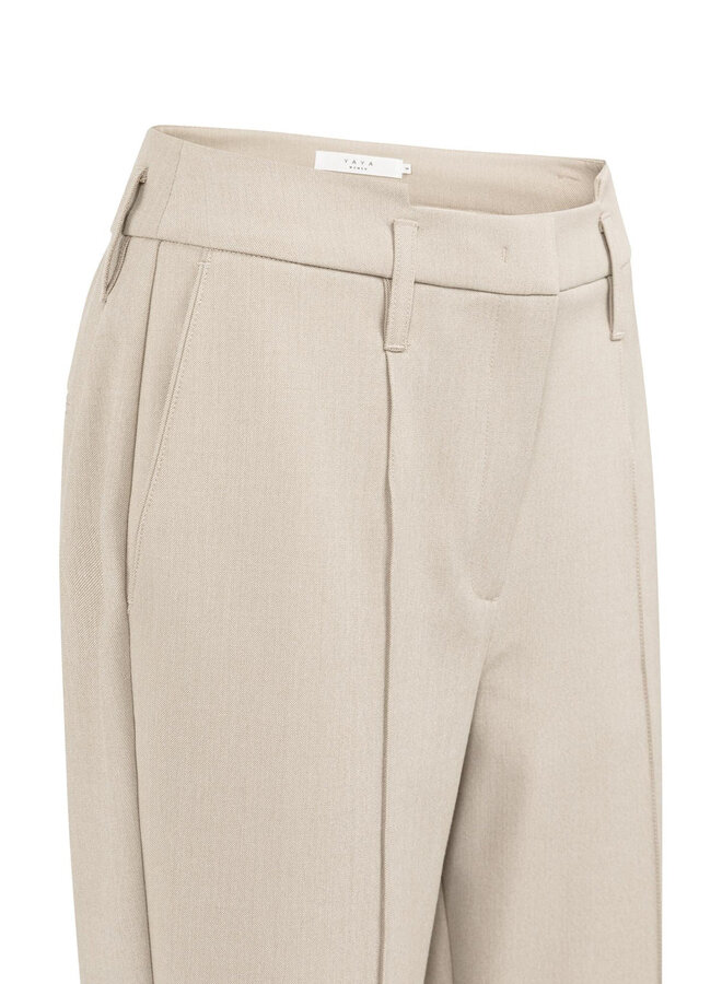 Yaya Pantalon 01-301239-601 - 513062 - Oxford Tan Brown Melange
