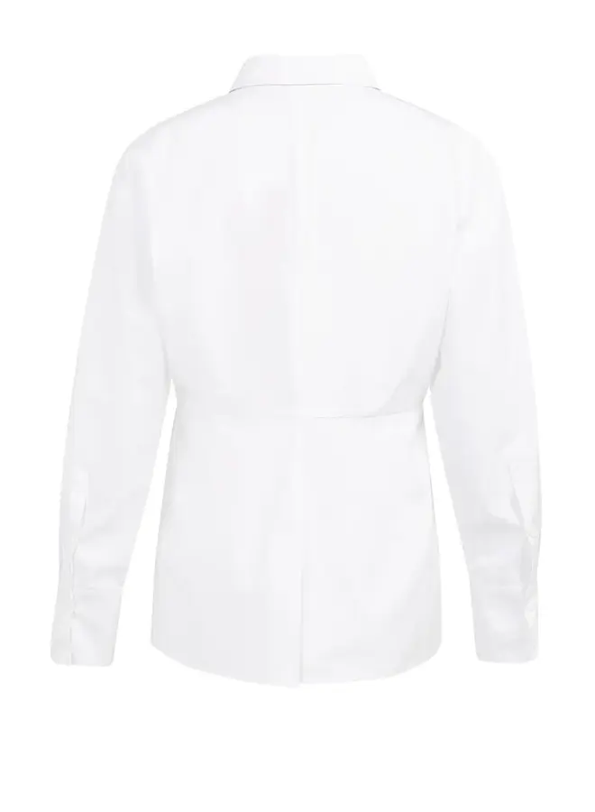 Yaya Poplin Blouse Met Splitdetail 01-201199-601 - 00000 Pure White