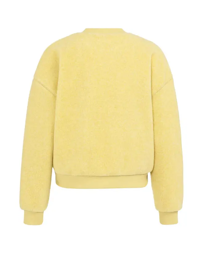 Yaya Teddy Sweater 01-109104-601 - 406262 Dried Moss Green Melange