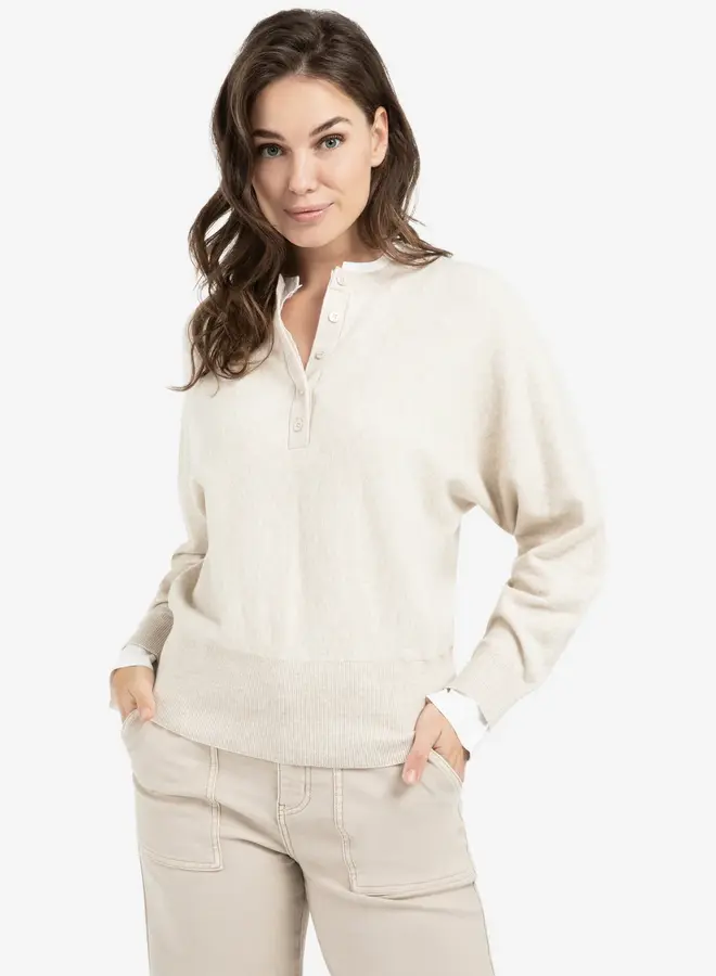 Yaya Gebreide trui 01-000544-601 - 990401 - Heather Grey Dessin