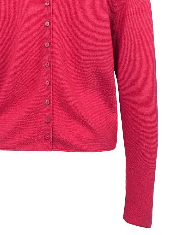 Yaya Trui achter knoopsluiting 01-000543-601 - 818522 - Rose Red Melange