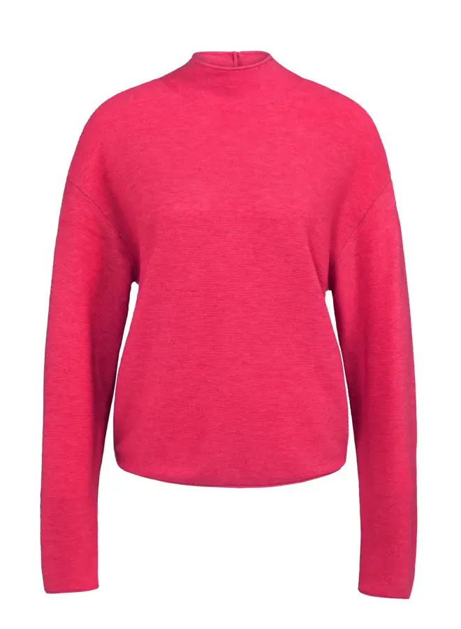Trui achter knoopsluiting 01-000543-601 - 818522 - Rose Red Melange