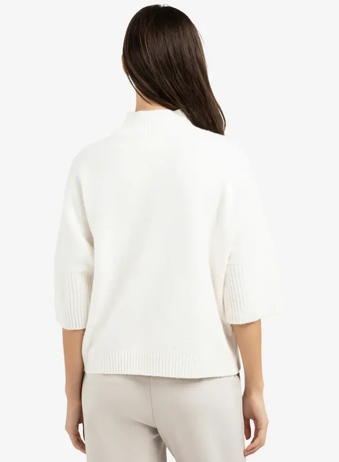 Yaya Trui Driekwart Mouwen 01-000437-601 - 100022 - Snowfall White Melange