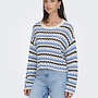 Only Pullover 15339609 - S Birch Stripes:Ultramarine/Soft Chambray/Navy Blr