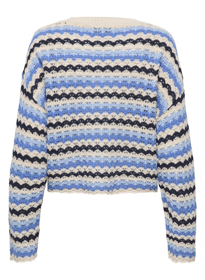 Only Pullover 15339609 - S Birch Stripes:Ultramarine/Soft Chambray/Navy Blr