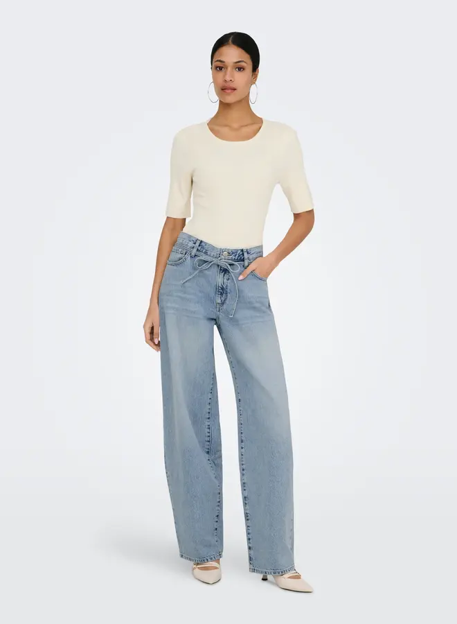 Only Barrel Jeans ONLGIANNA 15347093 - Light Blue Denim