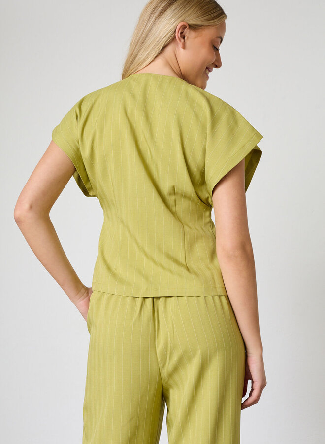 Sisters Point Top Evela-Ve2 19502  - 330 Lime Pinstripe